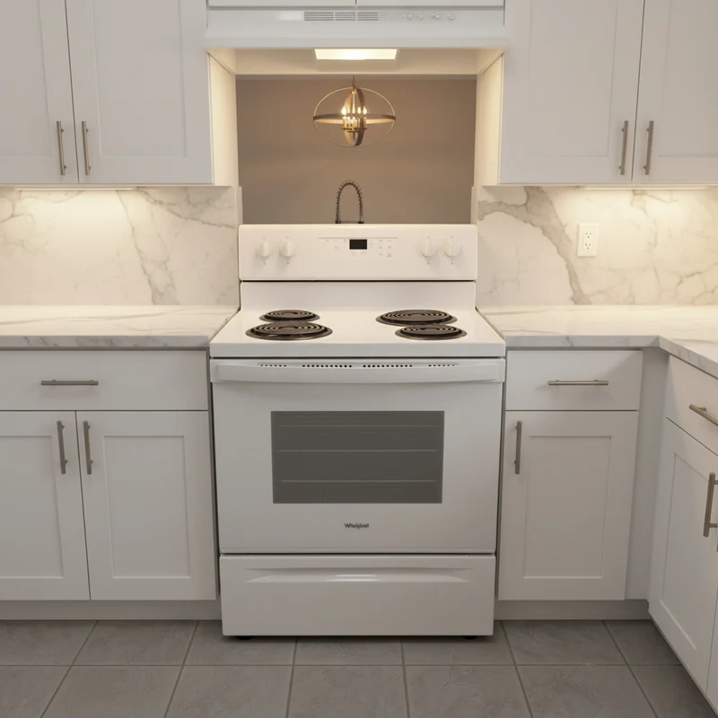 Whirlpool 30" Cuisinière Serpentin- Blanc- Reconditionné