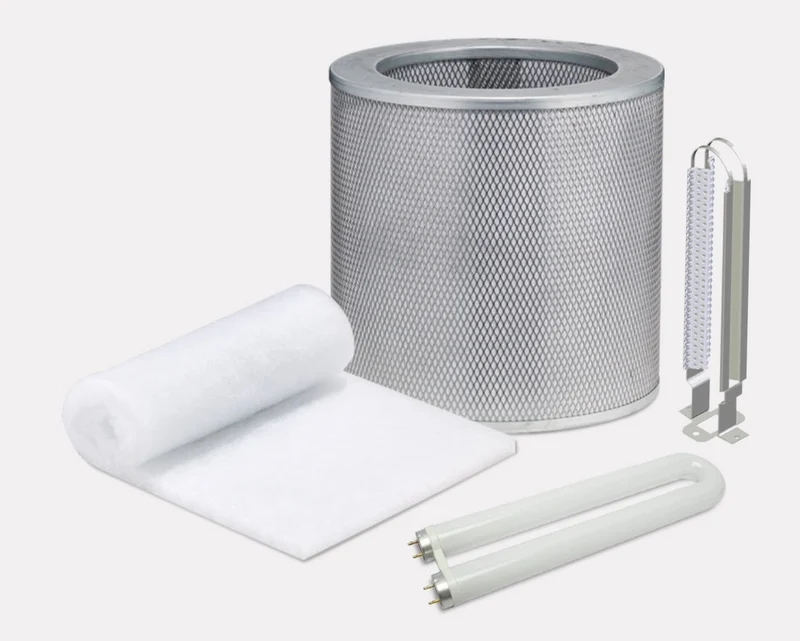 BUNDLE: Prefilter + 18 lbs Carbon Filter + UV Germicidal Lamp + PCO Reflector
