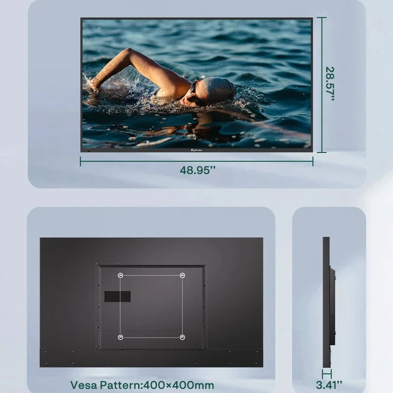 Téléviseur extérieur SYLVOX OT55A6KOEC 55" SMART Google TV Étanche4K UHD 120Hz Gaming