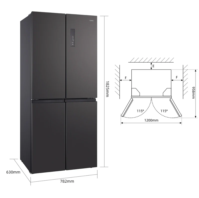 Réfrigérateur 4 portes CHIQ - CCD415NEI4E
