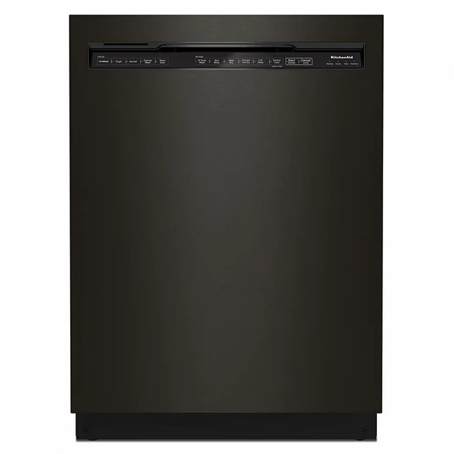KitchenAid 24'' 44 dBA Lave-Vaiselle - 16 Couverts - Inox Noir - KDFM404KBS - Boîte Ouverte