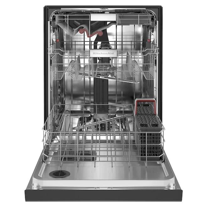 KitchenAid 24'' 44 dBA Lave-Vaiselle - 16 Couverts - Inox Noir - KDFM404KBS - Boîte Ouverte