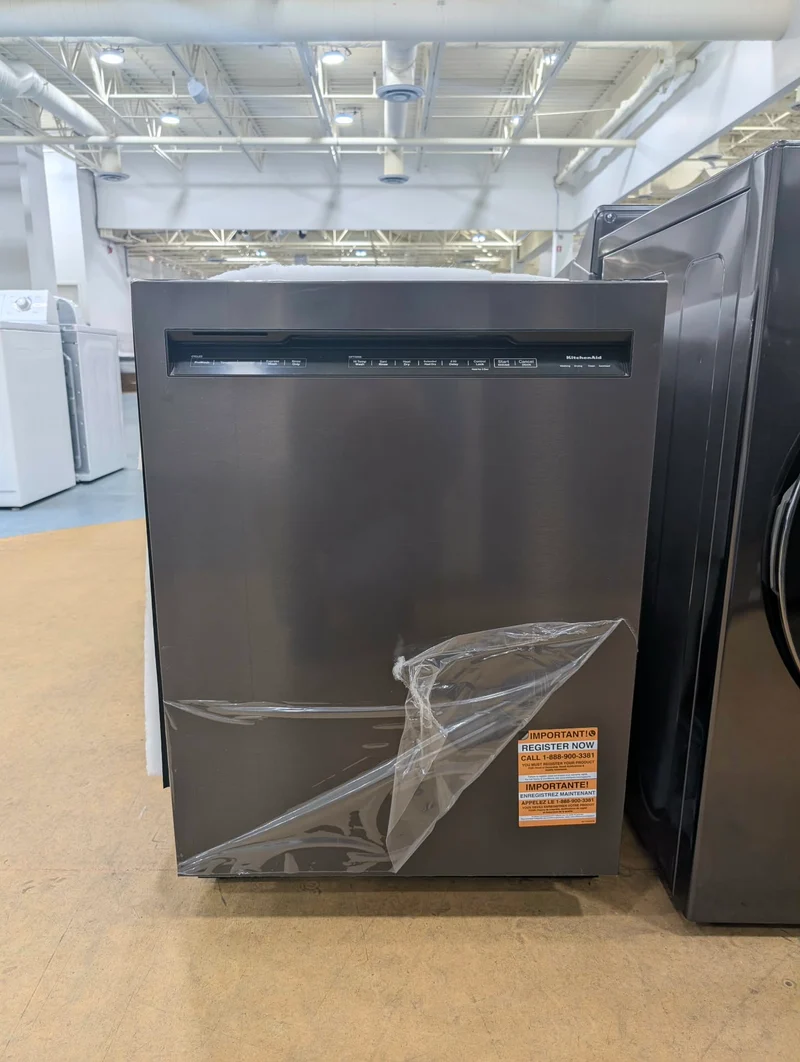KitchenAid 24'' 44 dBA Lave-Vaiselle - 16 Couverts - Inox Noir - KDFM404KBS - Boîte Ouverte