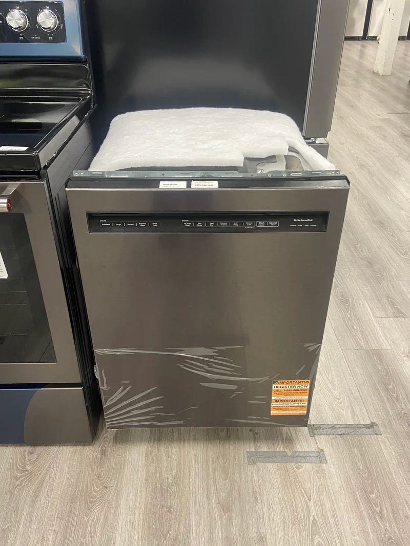 KitchenAid 24'' 44 dBA Lave-Vaiselle - 16 Couverts - Inox Noir - KDFM404KBS - Boîte Ouverte