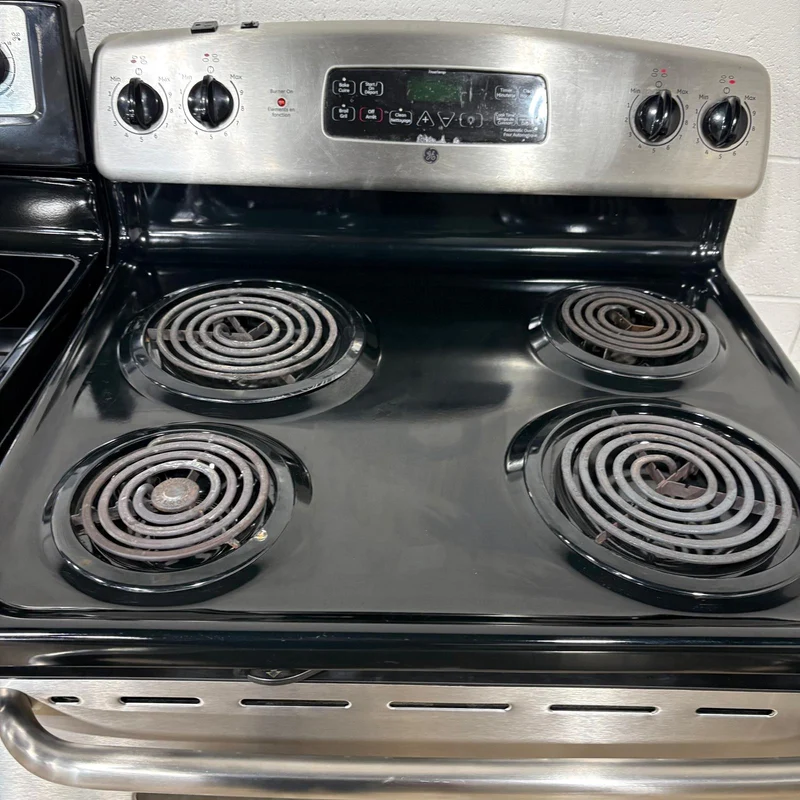 Ge 30'' Cuisinière - Serpentin - Inox - Reconditionné