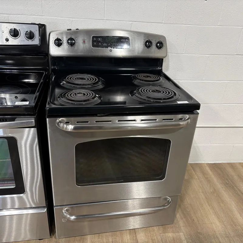 Ge 30'' Cuisinière - Serpentin - Inox - Reconditionné