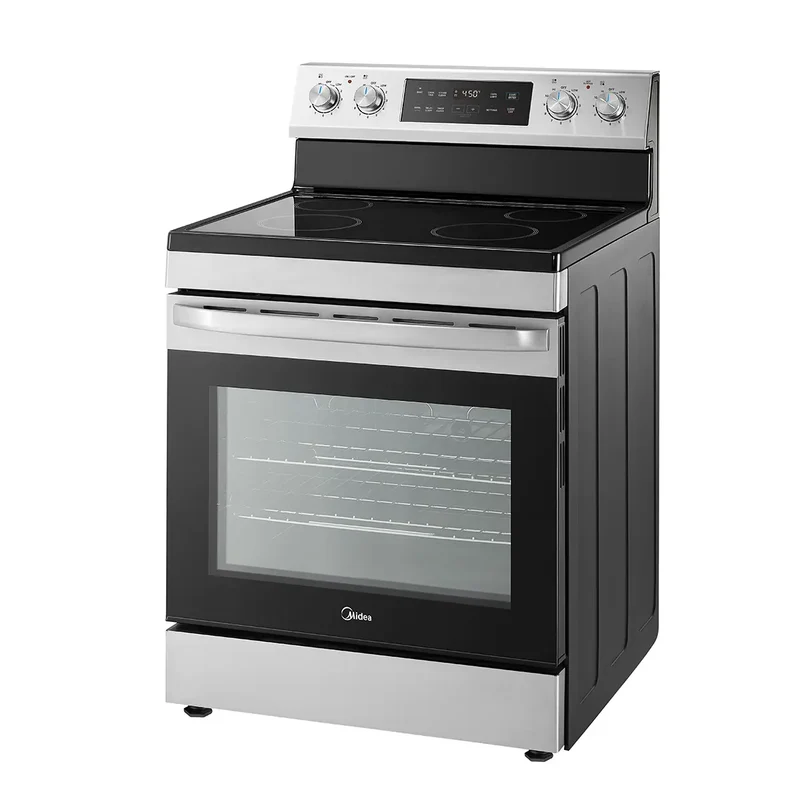Midea 30'' 6.3 pi cu Cuisinière vitrocéramique - inox - MER30B14ASTC - boîte ouverte