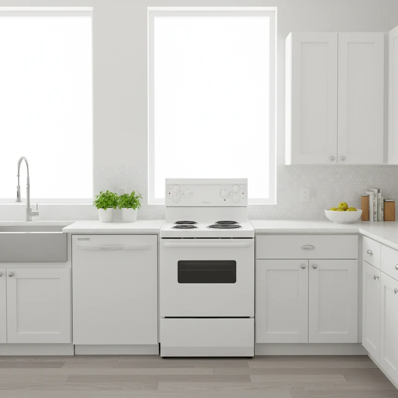 Frigidaire 24'' Cuisinière - Serpentin - Blanc - Reconditionné