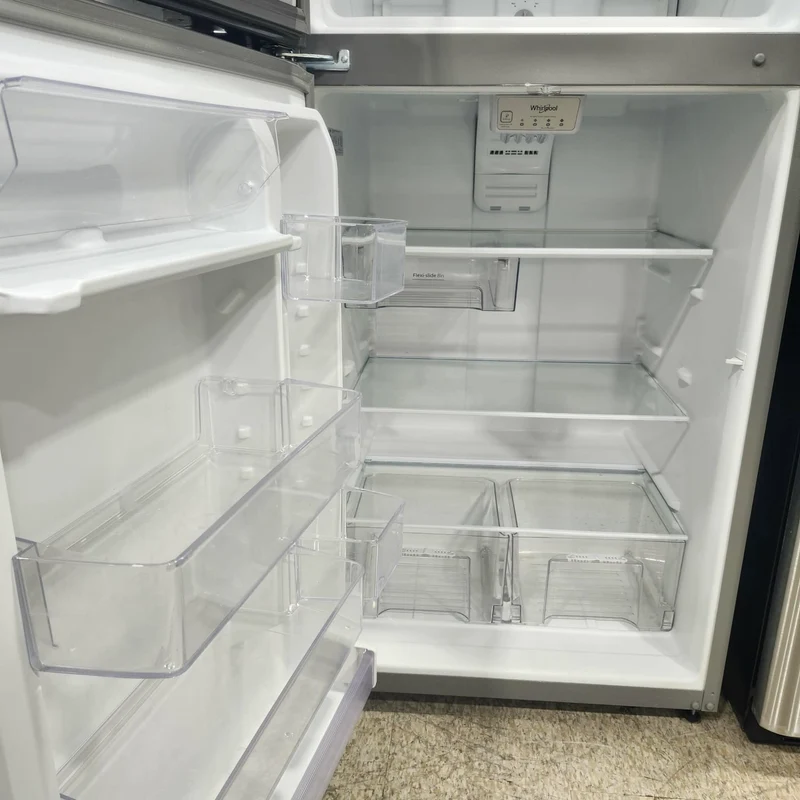 Whirlpool 30'' Réfrigérateur Congélateur Supérieur - Inox - Reconditionné