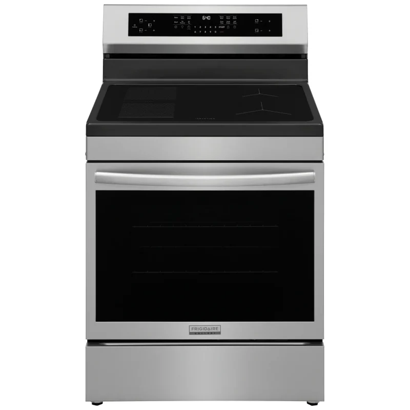 Frigidaire Gallery 30'' 5.3 pi cu Cuisinière à Induction - Friture à l'air chaud - Inox - GCRI306CBF - Boîte Ouverte