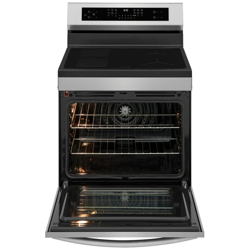 Frigidaire Gallery 30'' 5.3 pi cu Cuisinière à Induction - Friture à l'air chaud - Inox - GCRI306CBF - Boîte Ouverte