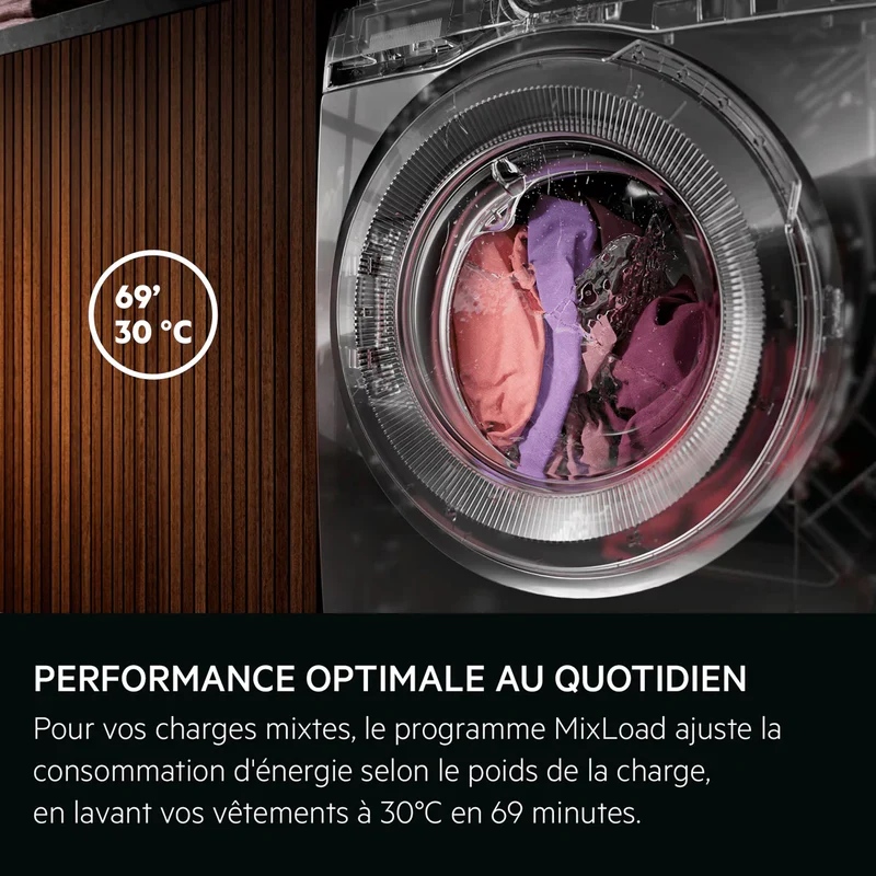 Lave-linge hublot Pose-libre Série 7000 10 kg AEG LFR7A104DSV