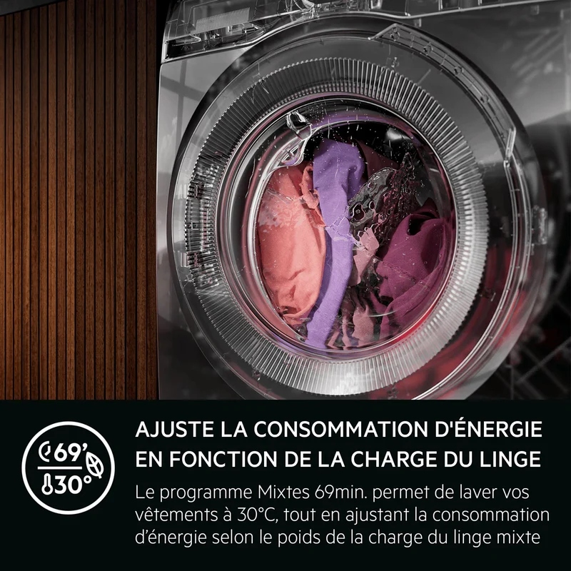 Lave-linge hublot Pose-libre Série 7000 12 kg AEG LFR73A124LV