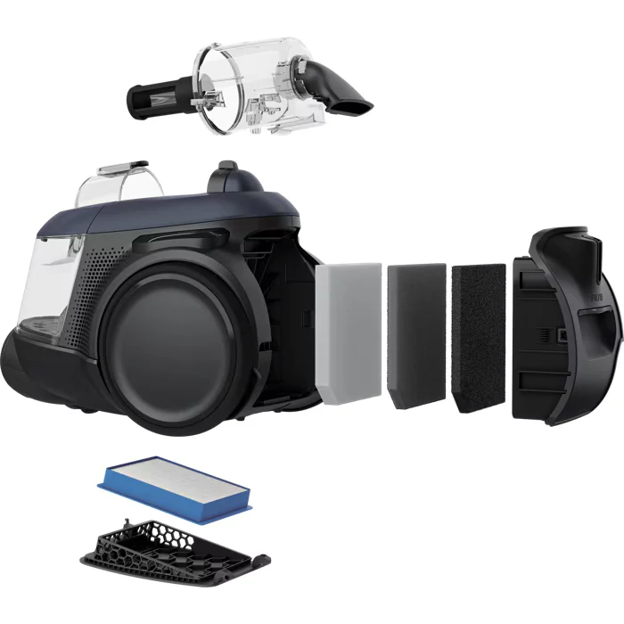 Aspirateur traîneau bleu denim sans sac Clean 600 ELECTROLUX EL61C3DB