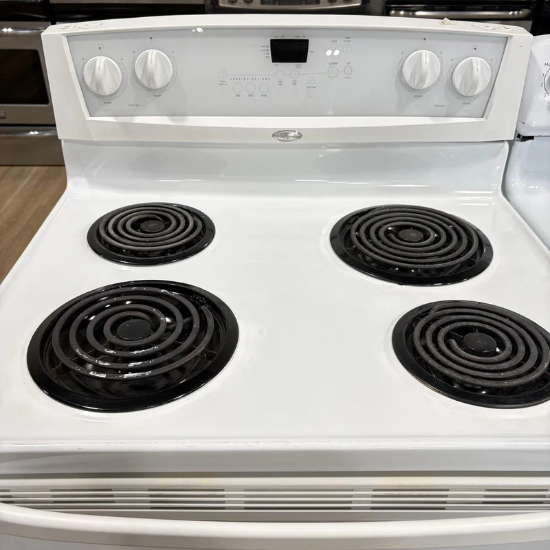 Whirlpool 30'' Cuisinière Serpentin- Blanc - Reconditionné