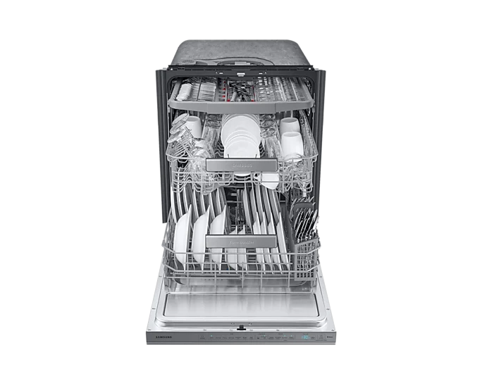Samsung 24'' 39 dBA Lave-Vaisselle Encastré - Inox -3 paniers - DW80R9950US - Boite Ouverte