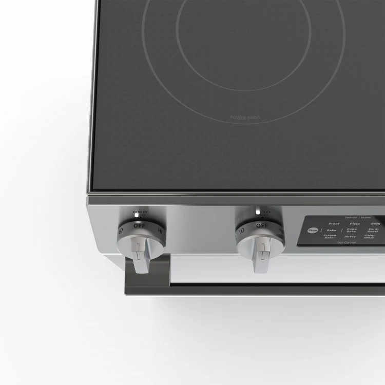 Hisense 30'' 5.8 pi cu Cuisinière - Friture à air - Convection - Inox - HFE3502CAS - Boîte Ouverte