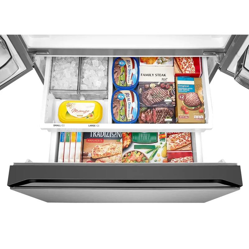 Midea 36'' 31.7 pi cu Réfrigérateur - Pichet automatique et machine à glaçons double - Inox - MRF32I6BST - Boîte Ouverte