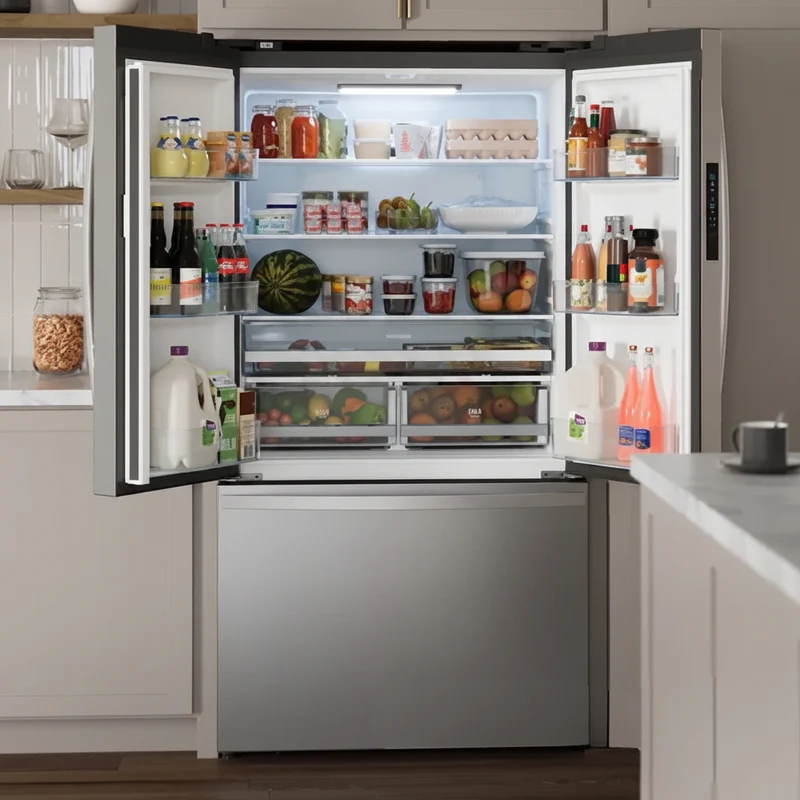 Kenmore 36'' 20.3 pi cu Réfrigérateur Portes Francaises - Inox - KKFDR36 - Boîte Ouverte