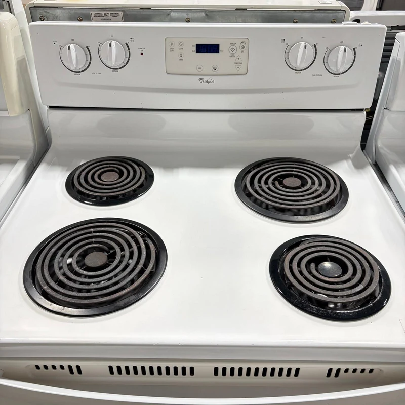 Whirlpool 30'' Cuisinière Serpentin- Blanc - Reconditionné