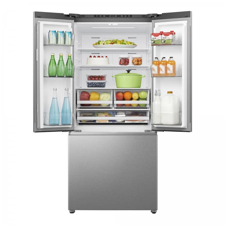 Hisense 30 po 20.8 pi cu. réfrigérateurs portes françaises - inox - RF21A3FSE - boîte ouverte