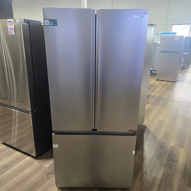 Hisense 32'' 22.1 pi cu Réfrigérateur portes francaises - inox - RF22B3FSE - Boîte Ouverte