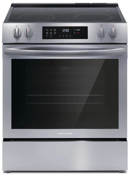 Frigidaire 30'' 5.3 pi cu Cuisinière - Autoportante - Autonettoyant - Inox - FCFE308CAS - Boîte Ouverte