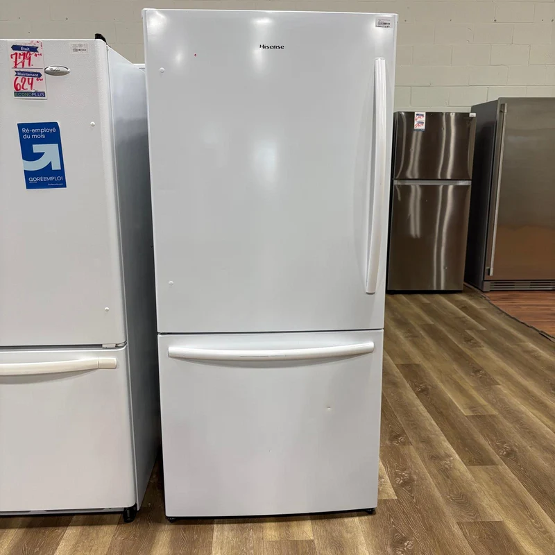 Hisense 31'' - réfrigérateur congélateur inférieur- Blanc - reconditionné