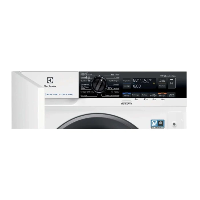 Lave-linge séchant PerfectCare 800 8/4 kg ELECTROLUX EW8W1684BI
