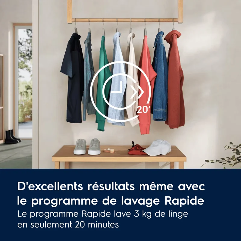 Lave-linge hublot Pose-libre SensiCare 600 9 kg ELECTROLUX EW6FI5109WA