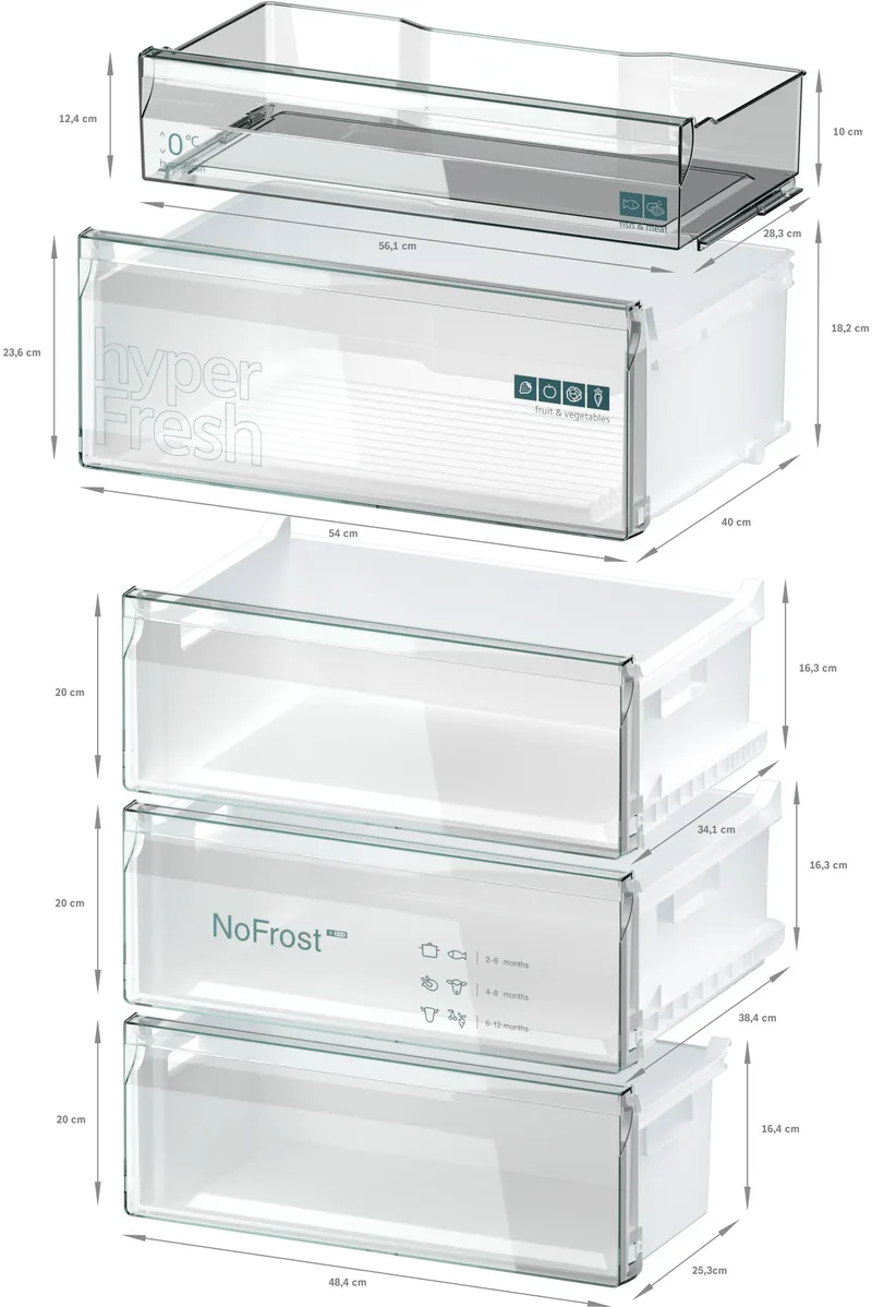 Réfrigérateur Avec Congélateur 440 Litres Reconditionné SIEMENS KG49NVIAG