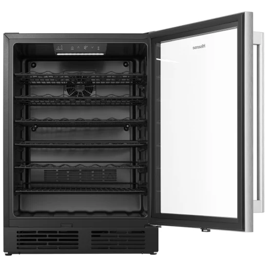 Hisense 24'' 5.4 pi cu. Cellier à vin 54 bouteilles Inox - HWS054B1ASD - Boîte Ouverte