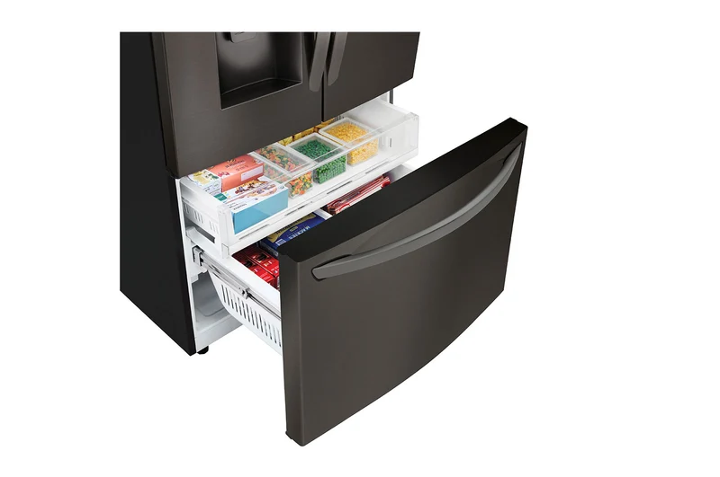 LG 36'' 28 pi cu Réfrigérateur - technologie ThinQMD - LRFS28XBD - noir inox - boîte ouverte