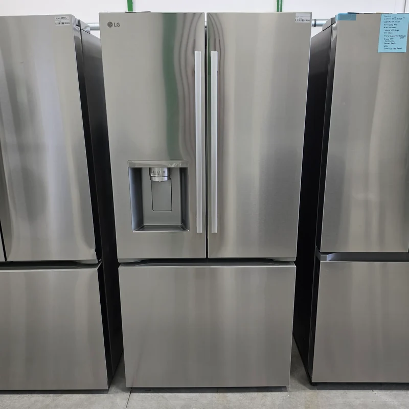 LG 33'' 25 pi cu Réfrigérateur portes francaises - distributeur d'eau - inox - LF25H6330S - boîte ouverte