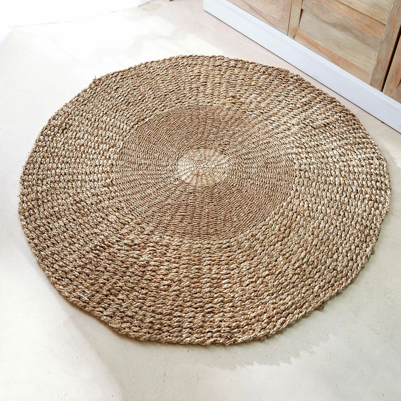 Tapis rond LOBERON Hénaménil tressé main