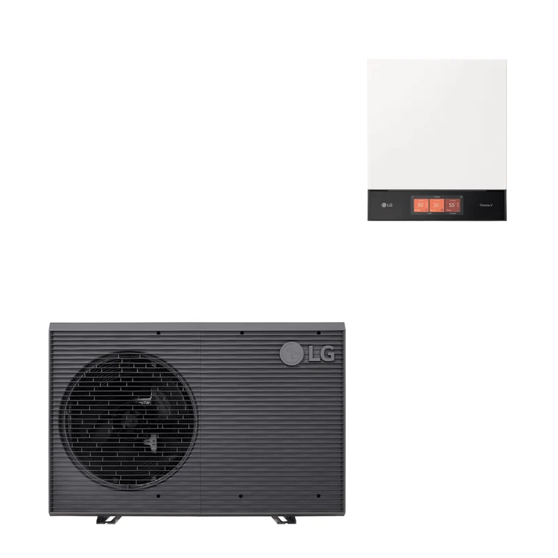 Pompe à chaleur air-eau LG Therma V 9 kW - Monobloc R290 - Triphasé