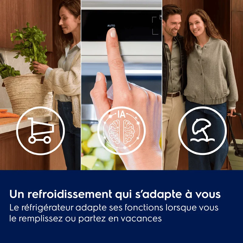 Réfrigérateur-congélateur Encastrable 177.2 cm Série 700 GreenZone ELECTROLUX ENA7CE18S1