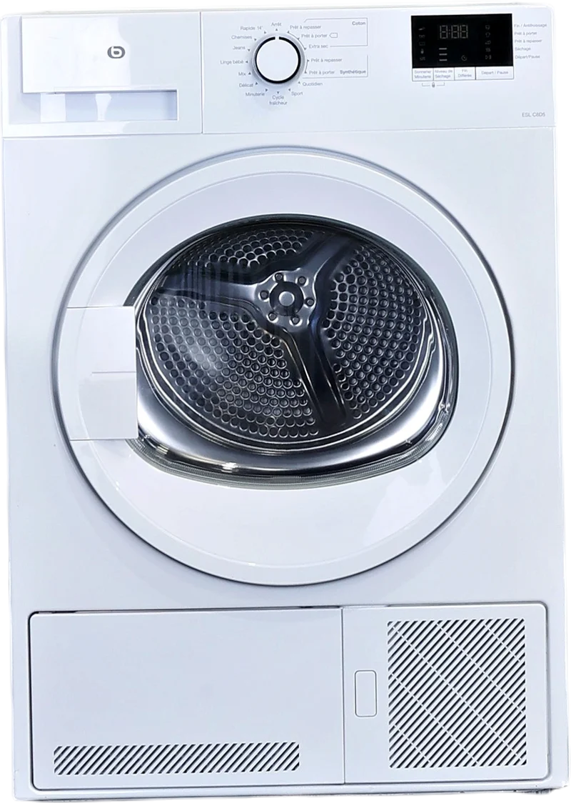 Seche-linge à Condensation 8 kg Reconditionné ESSENTIEL B ESLC8D5