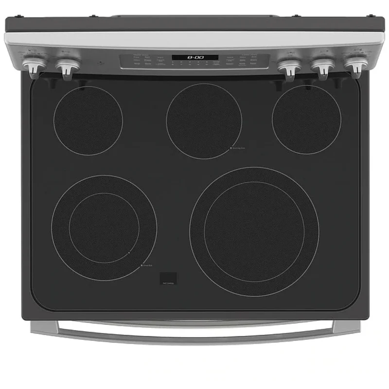 Ge 30 po 6.6 pi.cu - Cuisinière Éléctrique- Double Four - 5 brûleurs - Inox - JBS86SPSS - Boîte ouverte