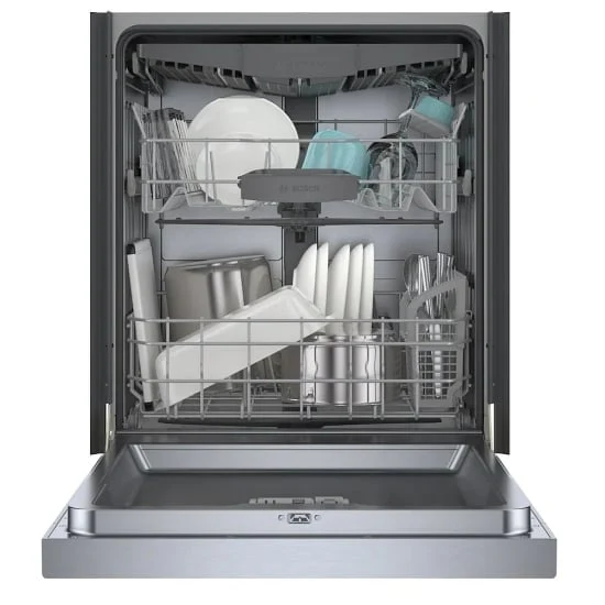 Bosch 24'' 46 dBA Lave-Vaiselle - Certifié ENERGY STAR® - Inox - SHE5AE75N-41 - Boîte Ouverte