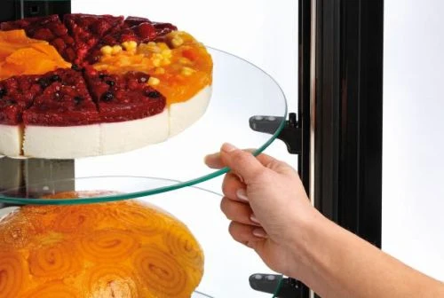Vitrine réfrigérée à gâteaux inox 100l