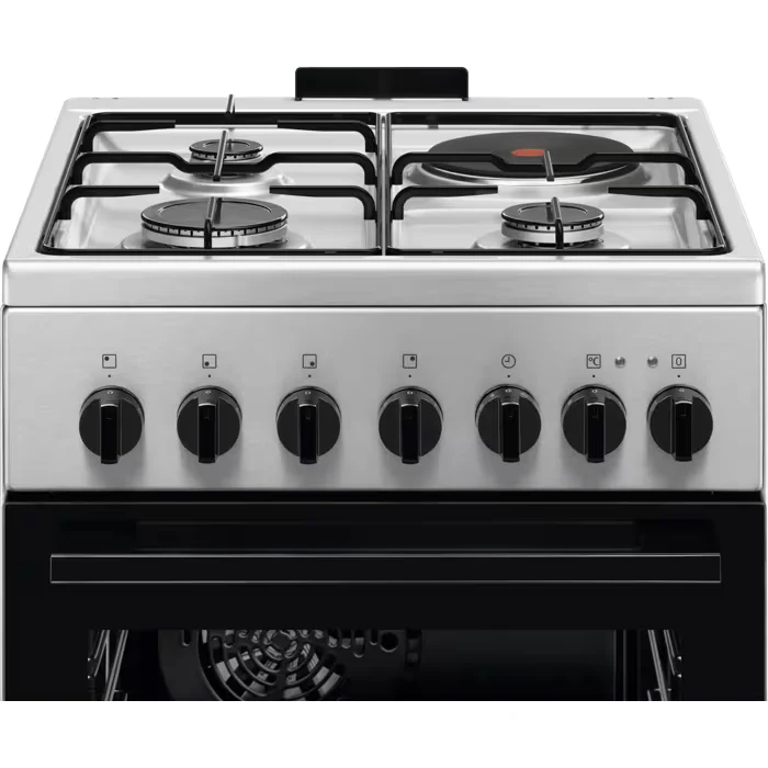 Cuisinière Mixte gaz/électrique 50x60 4 foyers Multifonction ELECTROLUX LKM520011X
