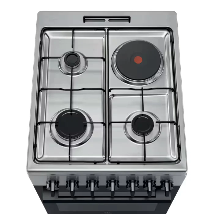 Cuisinière Mixte gaz/électrique 50x60 4 foyers Multifonction ELECTROLUX LKM520011X