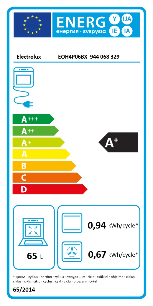 Four Pyrolyse Série 300 ELECTROLUX EOH4P06BX
