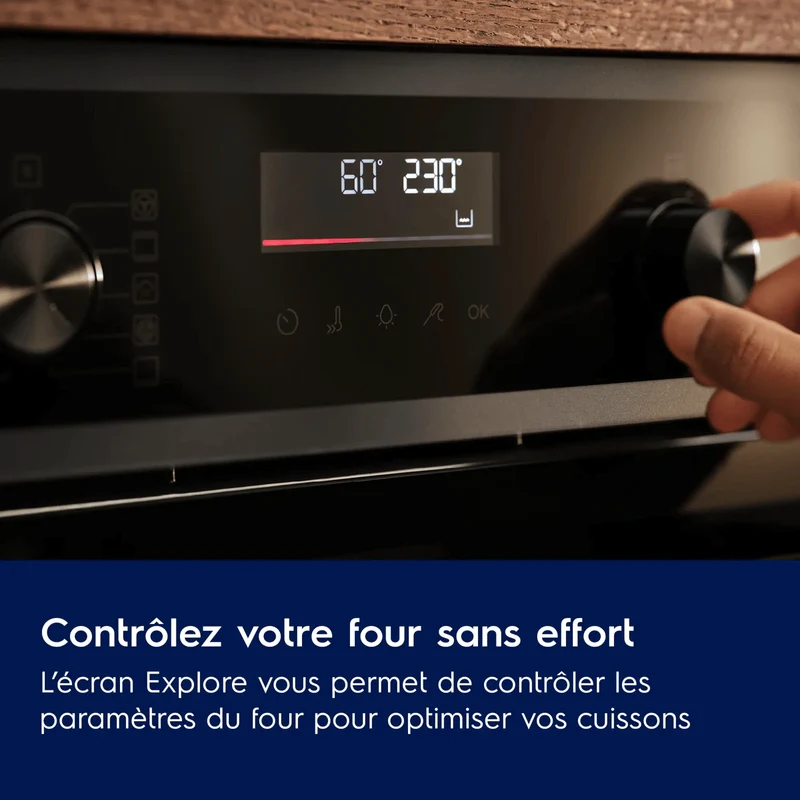 Four Pyrolyse 600 SenseCook® avec SteamCrisp ELECTROLUX EOC4P46X