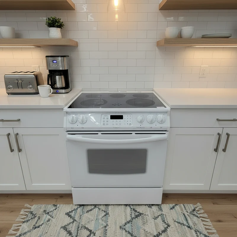 Frigidaire 30'' Cuisinière Vitrocéramique encastrable -Blanc - Reconditionnée