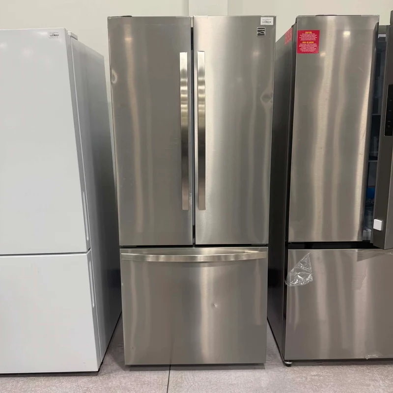 Kenmore 30 po 17.5 pi cu Réfrigérateur portes françaises - profondeur comptoir - machine à glace - inox - 46-75525 - Boîte ouverte