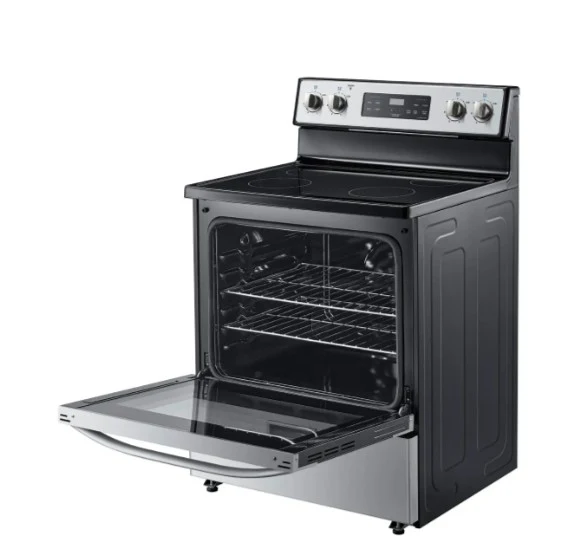 Midea 30'' 5.1 pi cu Cuisinière vitrocéramique - inox - MER30B12ASSC - Boîte Ouverte