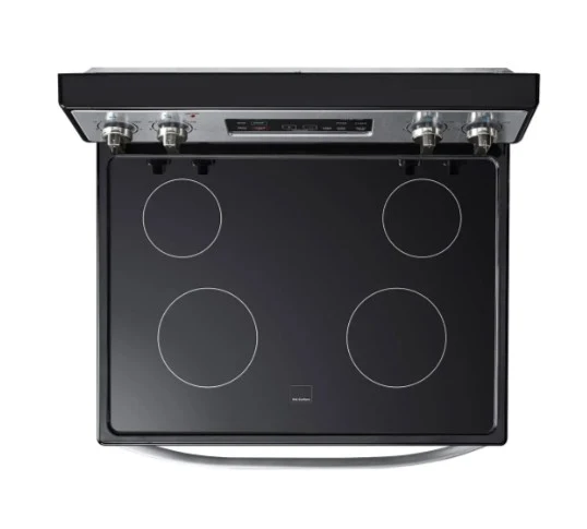 Midea 30'' 5.1 pi cu Cuisinière vitrocéramique - inox - MER30B12ASSC - Boîte Ouverte