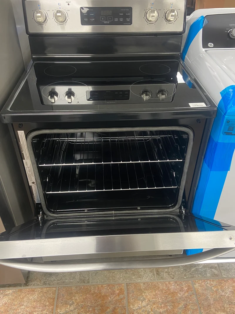 Midea 30'' 5.1 pi cu Cuisinière vitrocéramique - inox - MER30B12ASSC - Boîte Ouverte